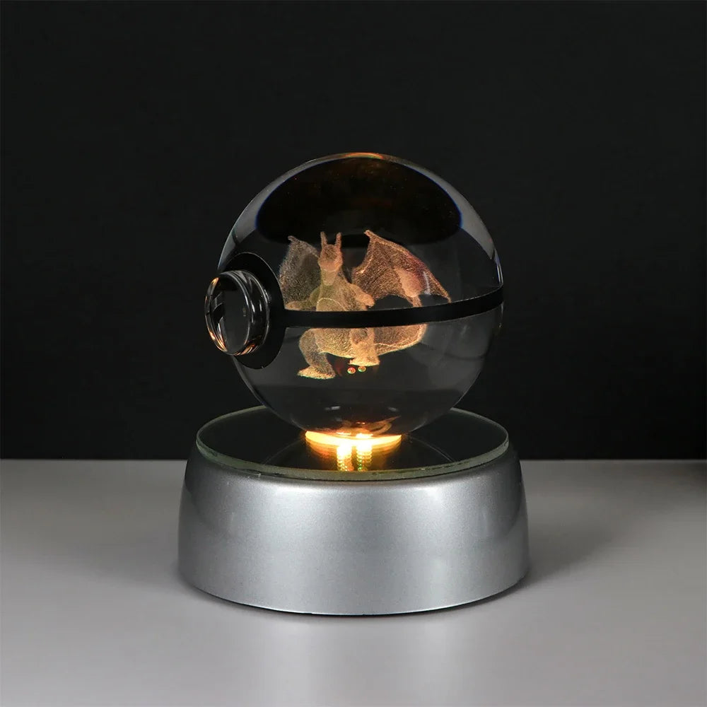 Pokémon LED Crystal PokeBall – Legendary Night Light Edition