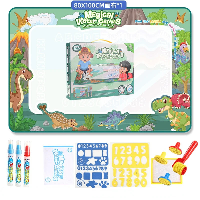 Magic Water Drawing Mat With Reusable Magic Pens 100x80CM