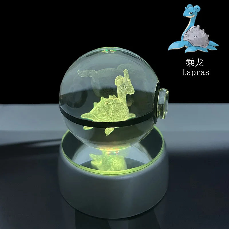 Pokémon LED Crystal PokeBall – Legendary Night Light Edition