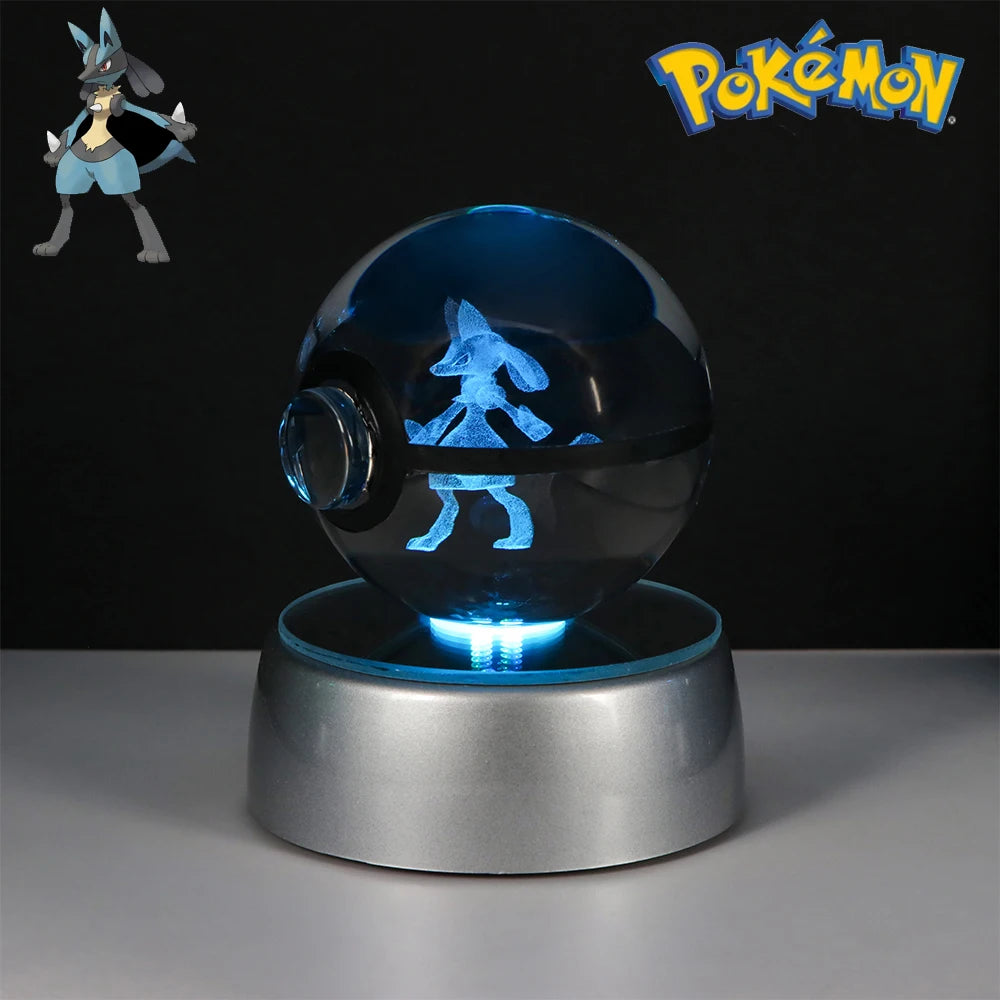 Pokémon LED Crystal PokeBall – Legendary Night Light Edition
