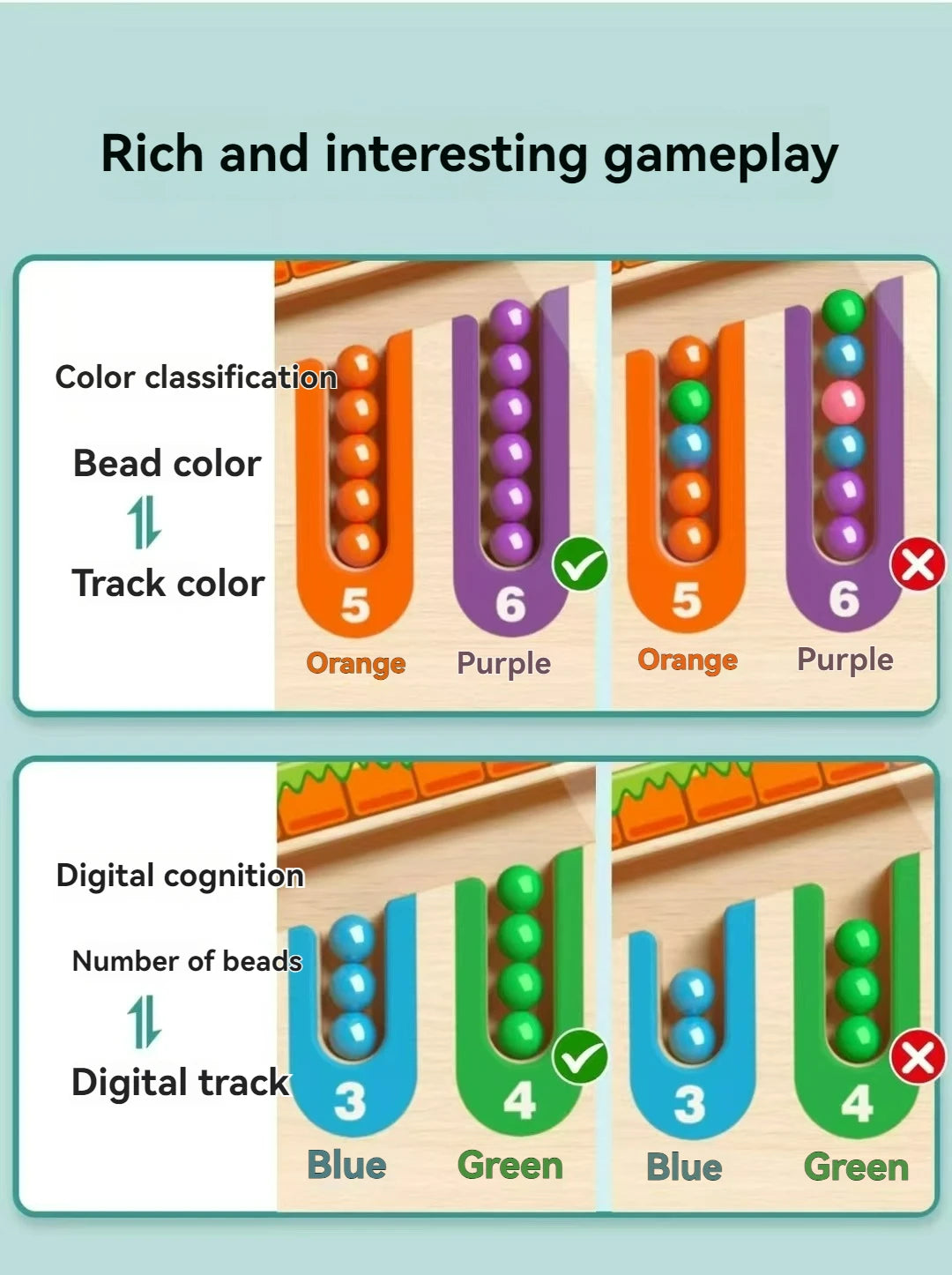 Children's Magnetic Bead Maze - Learn & Play