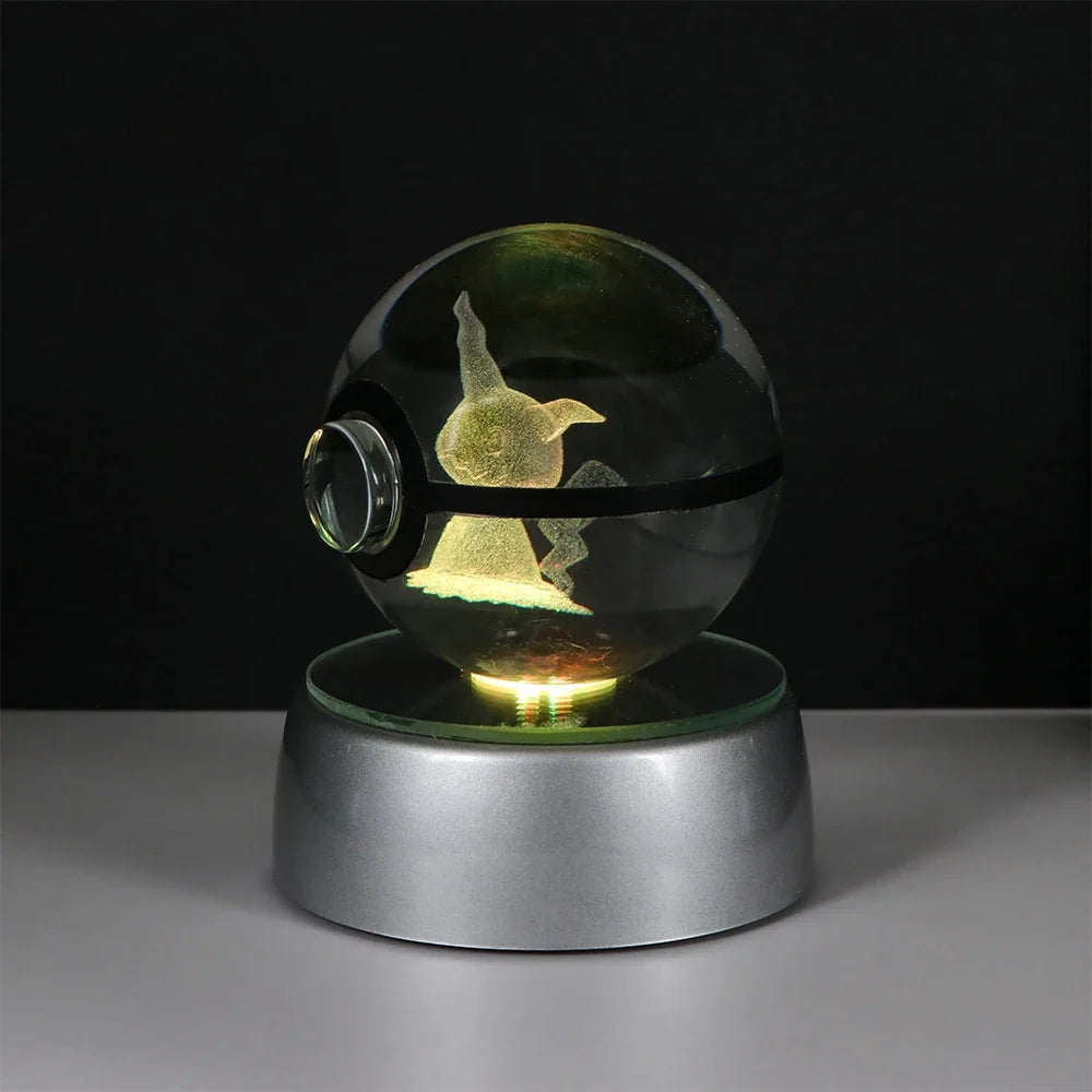Pokémon LED Crystal PokeBall – Legendary Night Light Edition
