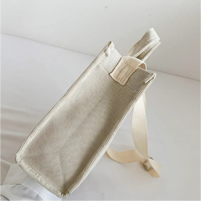 Stylish and Versatile Corduroy Convertible Bag – Handbag and Shoulder Bag for Women