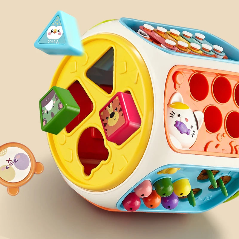 Baby Puzzle Multifunctional Toy with Music, Light, and Educational Features