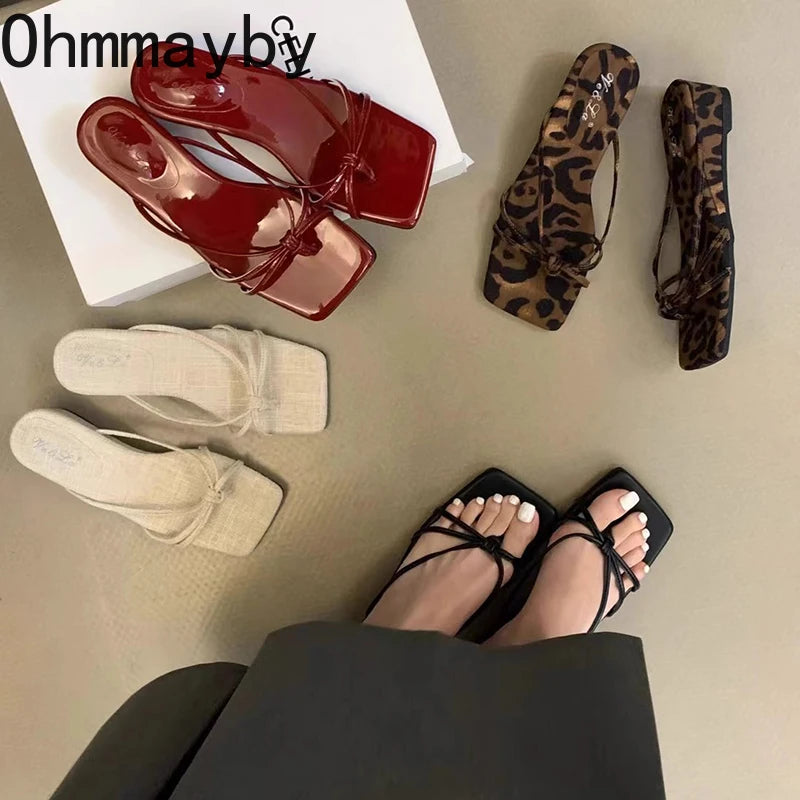 Women’s Wedge Heel Sandals – Stylish Clip-Toe Slide Shoes