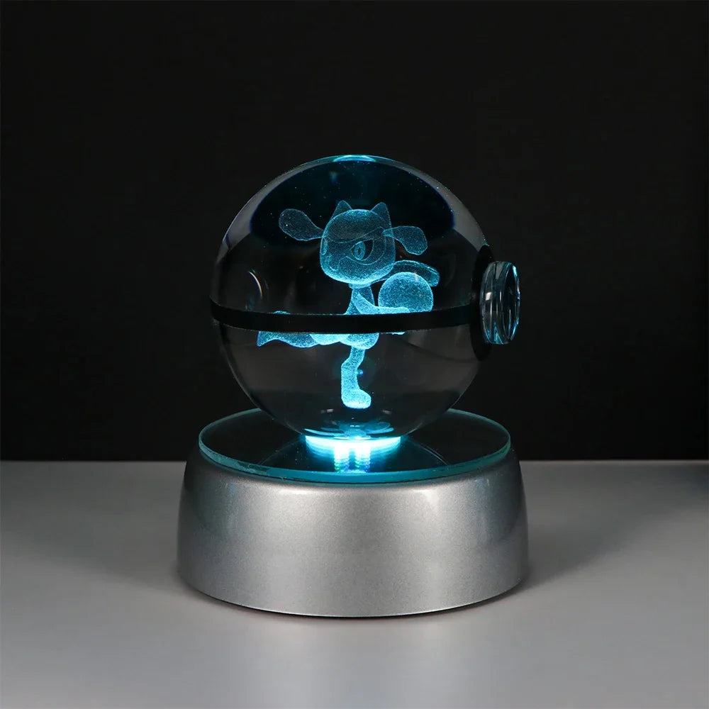 Pokémon LED Crystal PokeBall – Legendary Night Light Edition