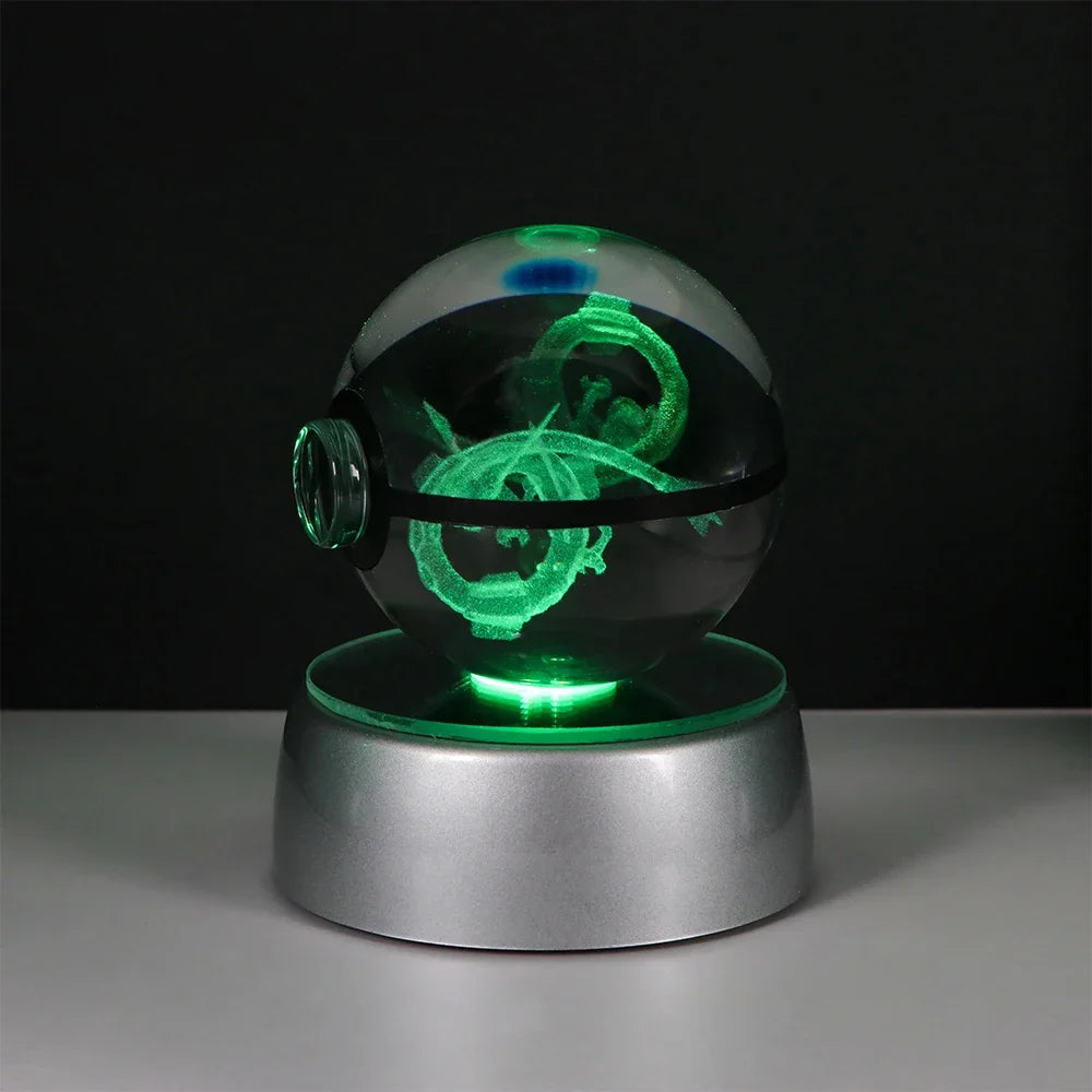 Pokémon LED Crystal PokeBall – Legendary Night Light Edition