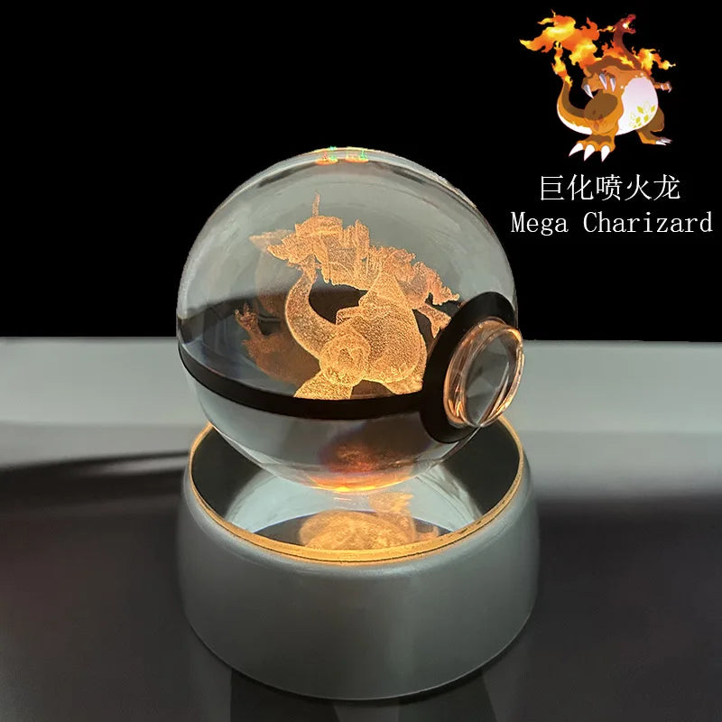 Pokémon LED Crystal PokeBall – Legendary Night Light Edition
