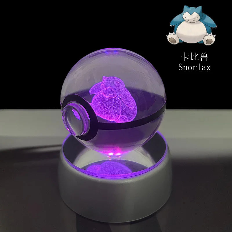 Pokémon LED Crystal PokeBall – Legendary Night Light Edition