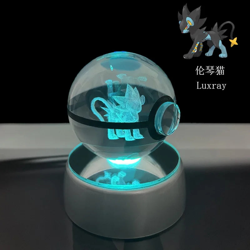 Pokémon LED Crystal PokeBall – Legendary Night Light Edition