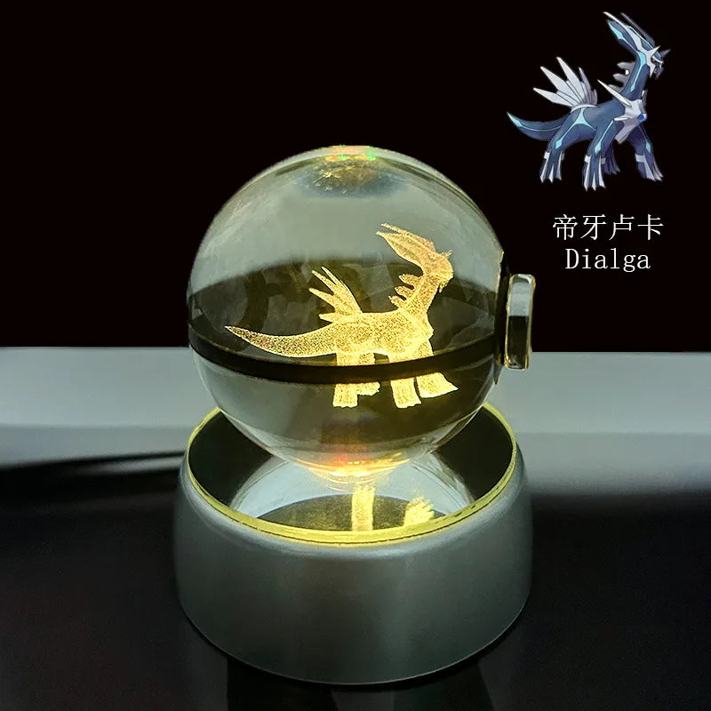 Pokémon LED Crystal PokeBall – Legendary Night Light Edition
