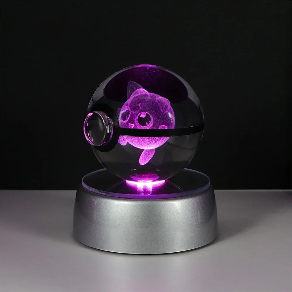 Pokémon LED Crystal PokeBall – Legendary Night Light Edition
