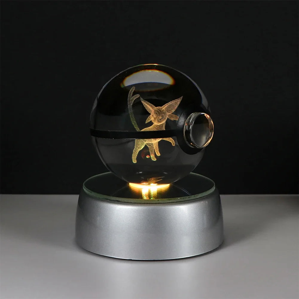 Pokémon LED Crystal PokeBall – Legendary Night Light Edition