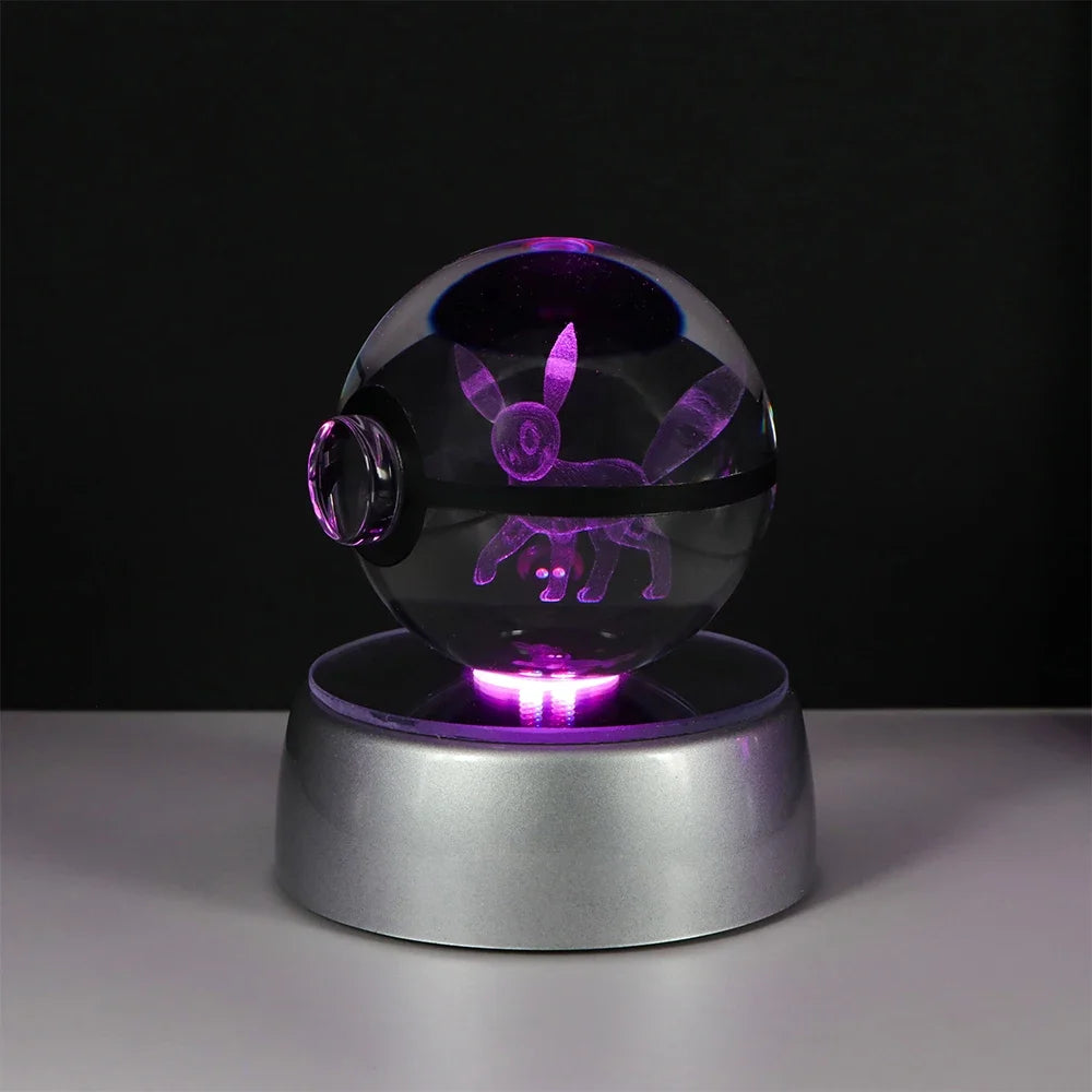 Pokémon LED Crystal PokeBall – Legendary Night Light Edition