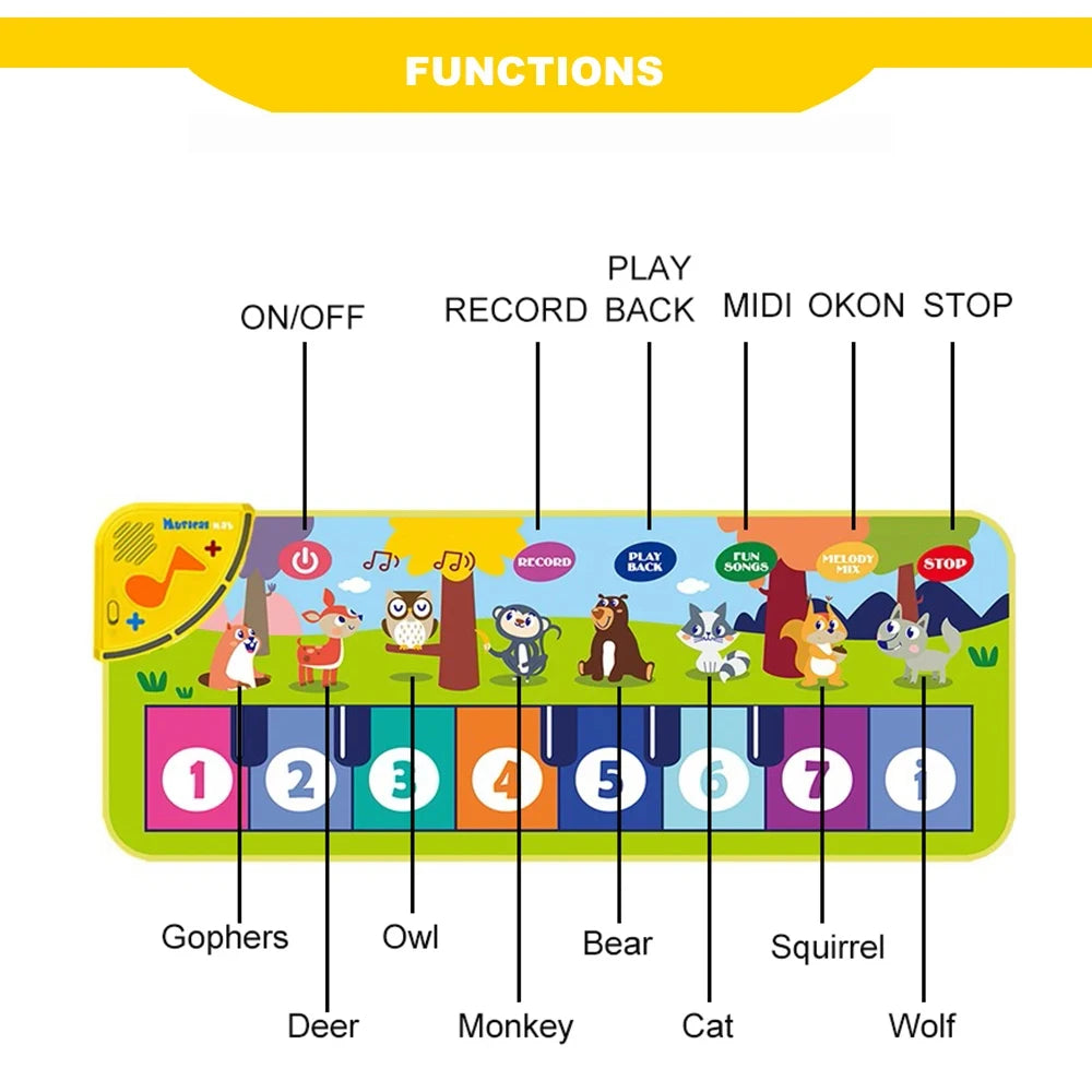 Musical Piano Mat for Kids 80*30cm - Endless Fun