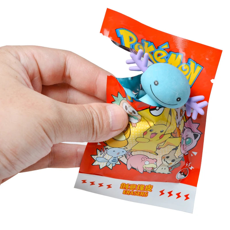 Anime Pokémon Surprise Box – Kawaii Eraser with Mini Pikachu Figure and Friends