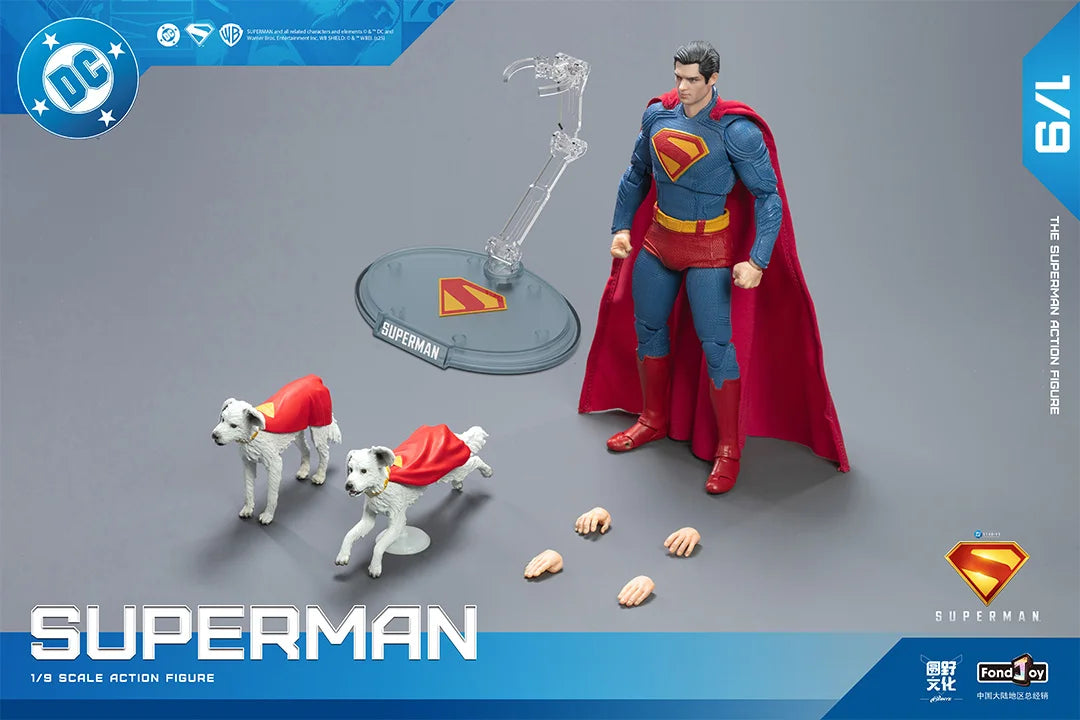 New Fondjoy Superman Action Figure 1/9 New Superman Figure 2025