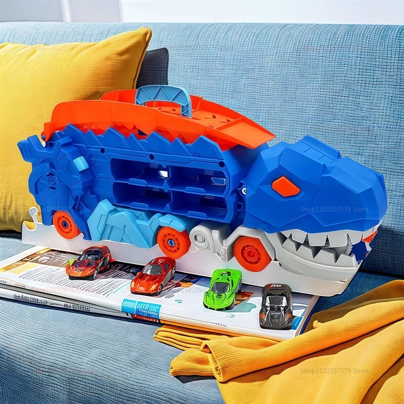 Dinosaur Car Carrier Truck – Transform & Race!
