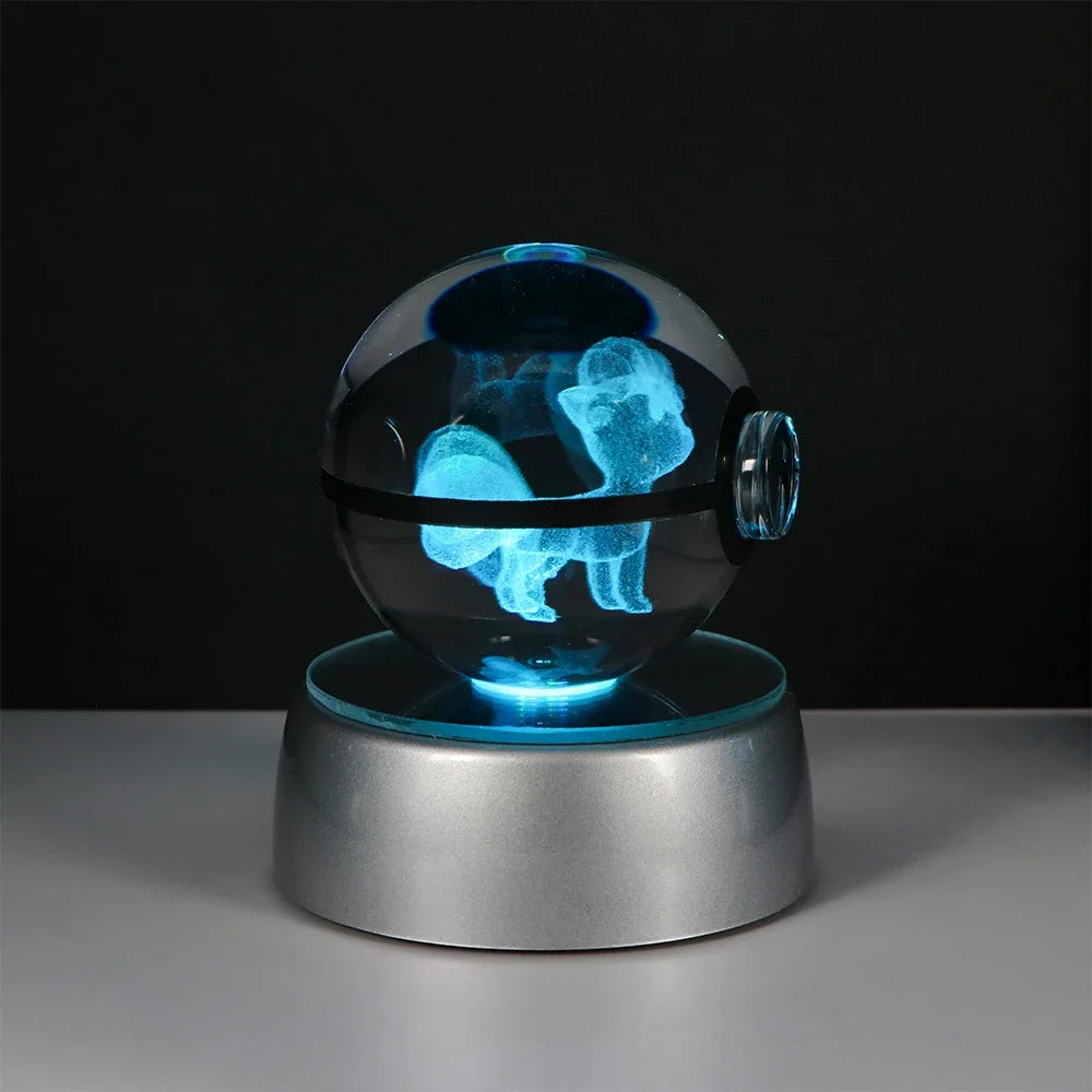 Pokémon LED Crystal PokeBall – Legendary Night Light Edition