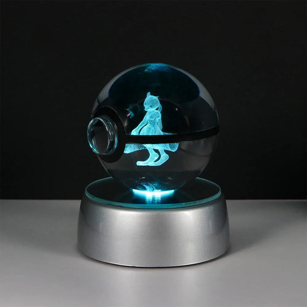 Pokémon LED Crystal PokeBall – Legendary Night Light Edition