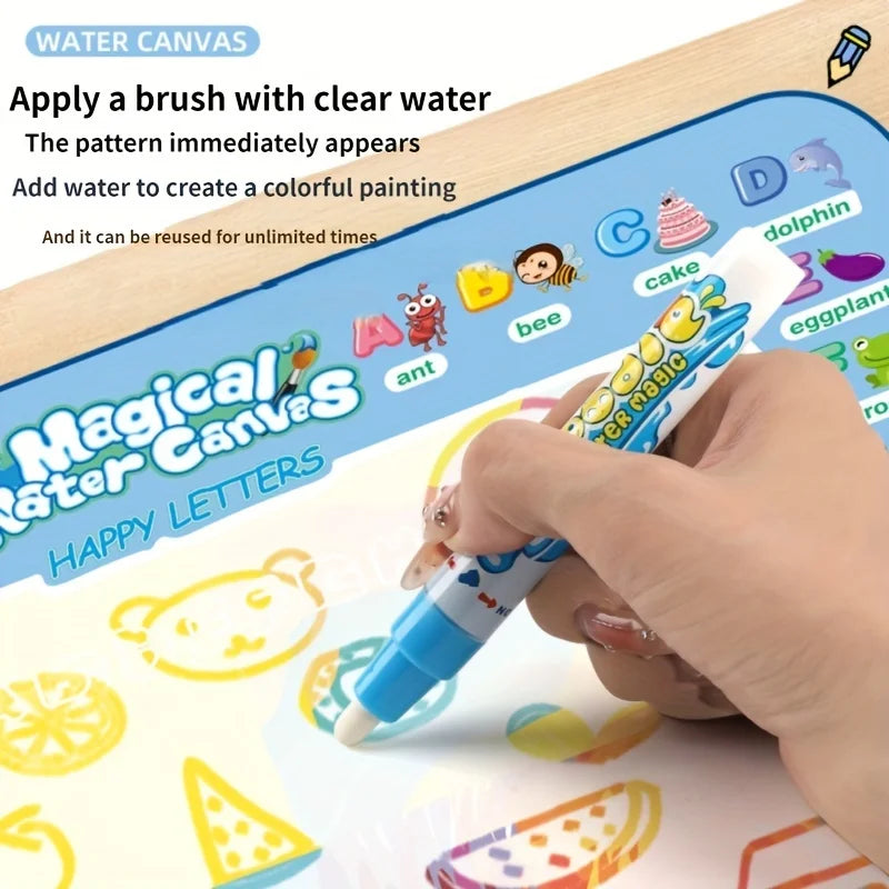 Magic Water Drawing Mat With Reusable Magic Pens 100x80CM