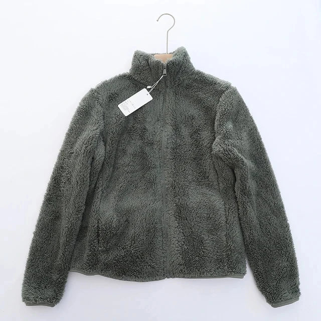 Women’s Winter Fleece Coat – Thick, Warm, Double-Sided Velvet & Coral Fleece Jacket, Polar Fleece Outerwear