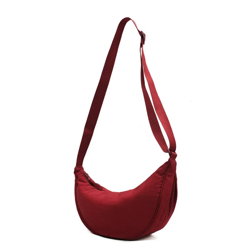 Casual Nylon Hobo Crossbody Bag – Large Capacity Designer-Inspired Tote