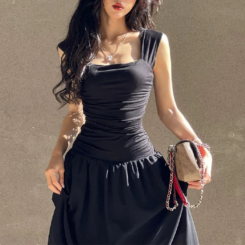 Elegant Ruched Bodycon Maxi Dress