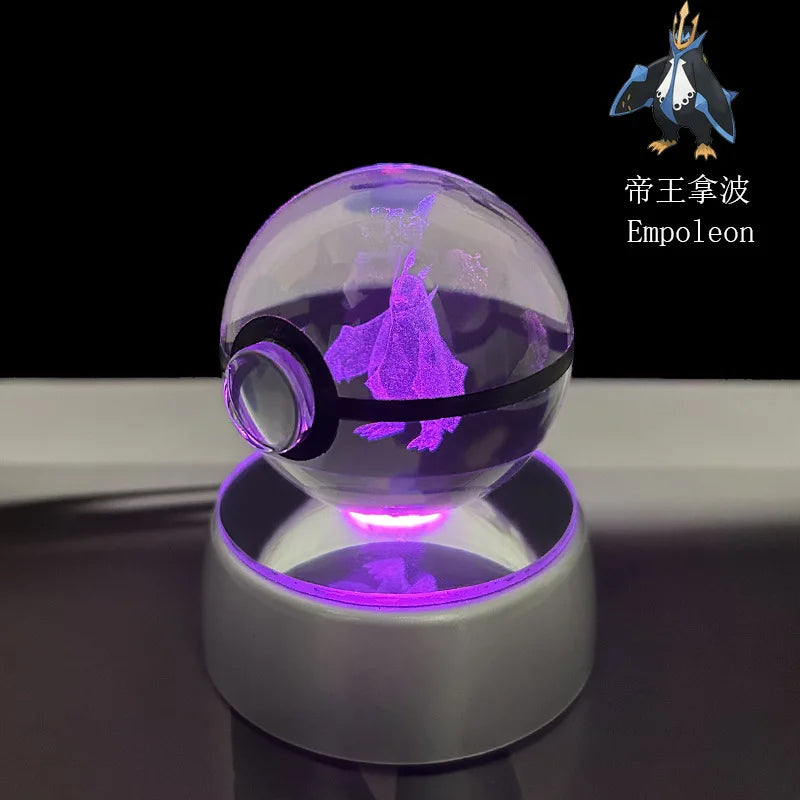 Pokémon LED Crystal PokeBall – Legendary Night Light Edition