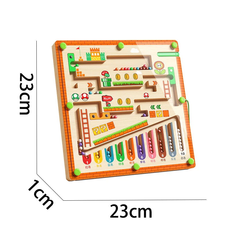 Children's Magnetic Bead Maze - Learn & Play