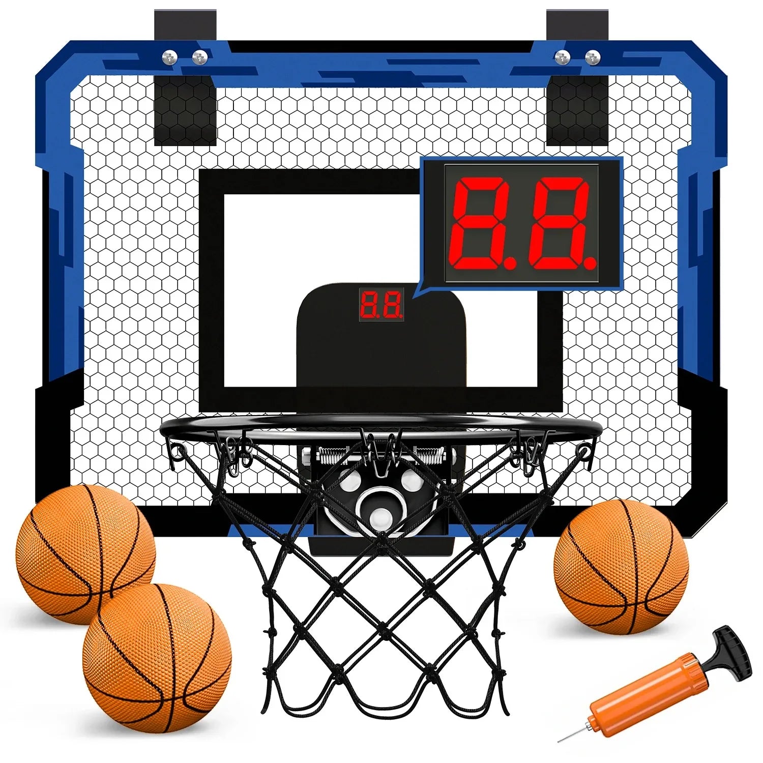 Ring Basketball Hoop Wall-Mounted Set for Indoor and Outdoor Games