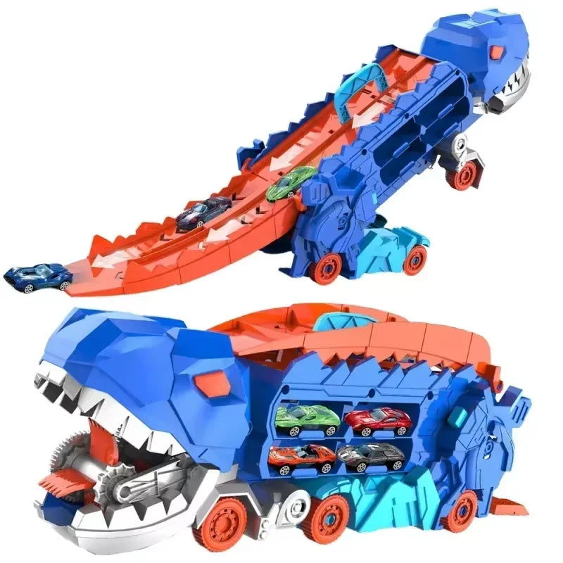 Dinosaur Car Carrier Truck – Transform & Race!
