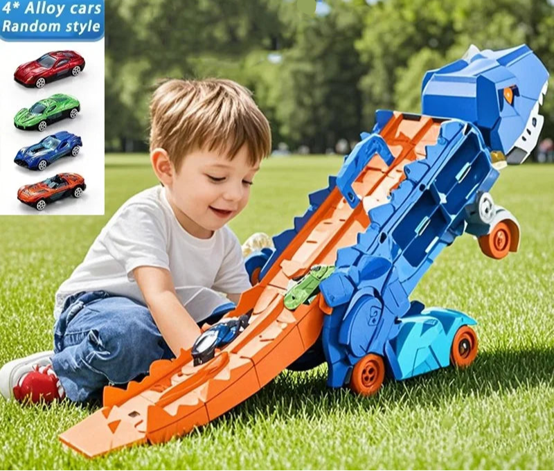 Dinosaur Car Carrier Truck – Transform & Race!
