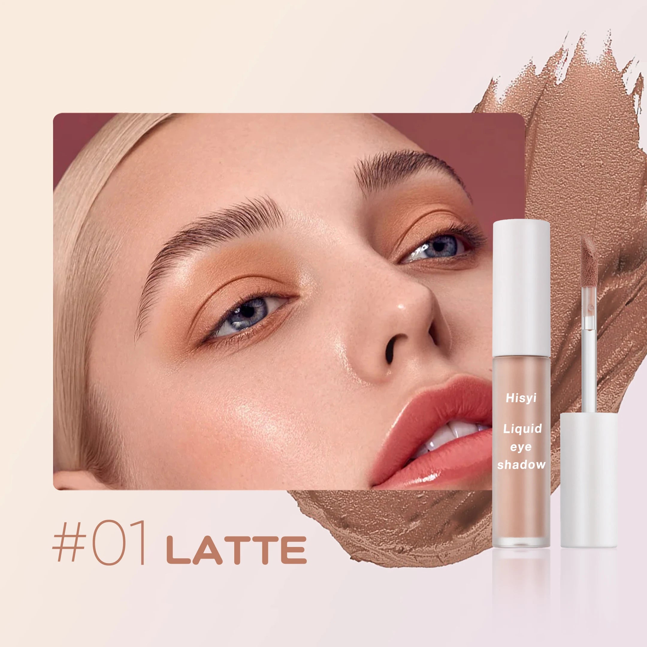 Hydrating Matte Liquid Eyeshadow – Four Earth Tones, Long-Lasting with Silky Smooth Application