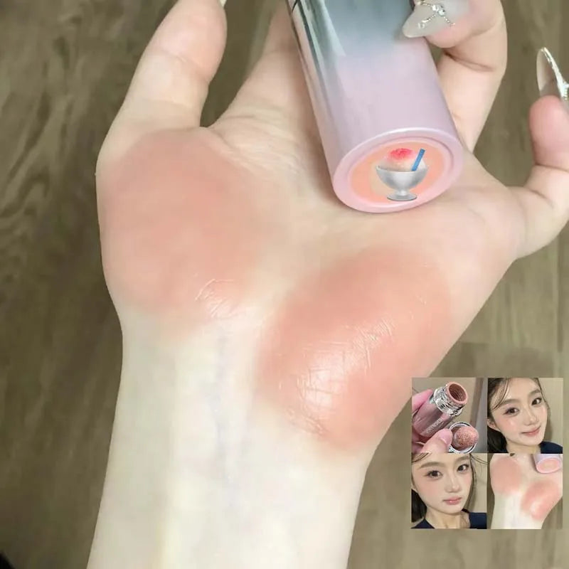 Liquid Blush Stick – Dual Use for Lips & Cheeks with Sponge Tip, Waterproof & Long-Lasting
