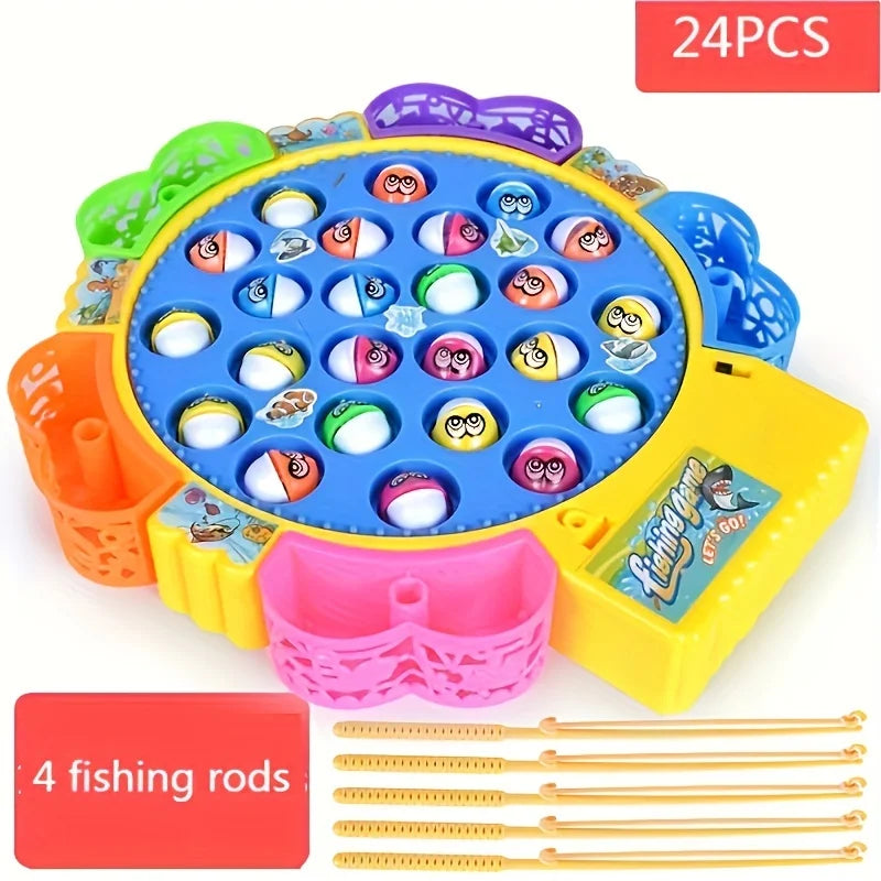 Interactive Fishing Game Toy with Music and Motion