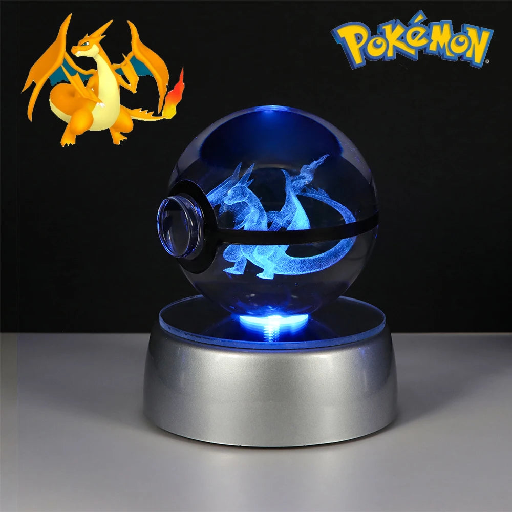 Pokémon LED Crystal PokeBall – Legendary Night Light Edition