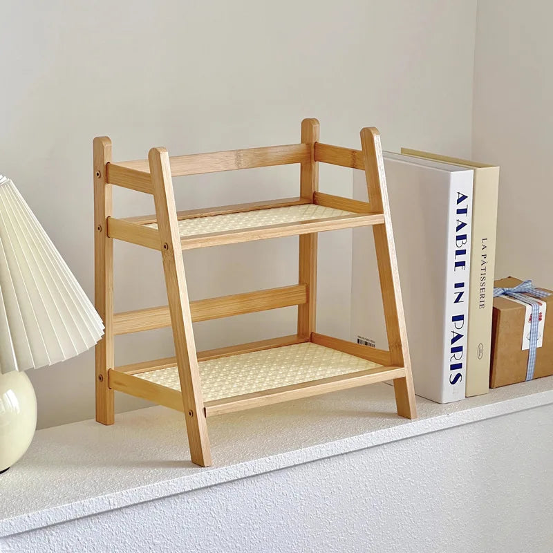 Multi-Purpose 2-Layer Countertop Organiser – Cup Holder & Storage Shelf for Kitchen, Bathroom, or Dressing Table