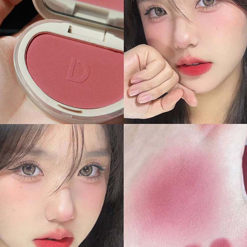 DaimAnpu Monochrome Honey Powder Blusher – High Gloss, Natural Brightening, Rouge & Setting Powder Cream