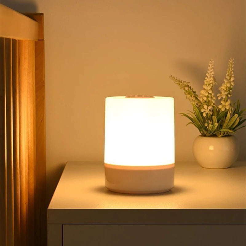 LED Bedside Night Light & Desk Lamp – Rechargeable, Dimmable Touch Control, Perfect for Bedroom & Reading