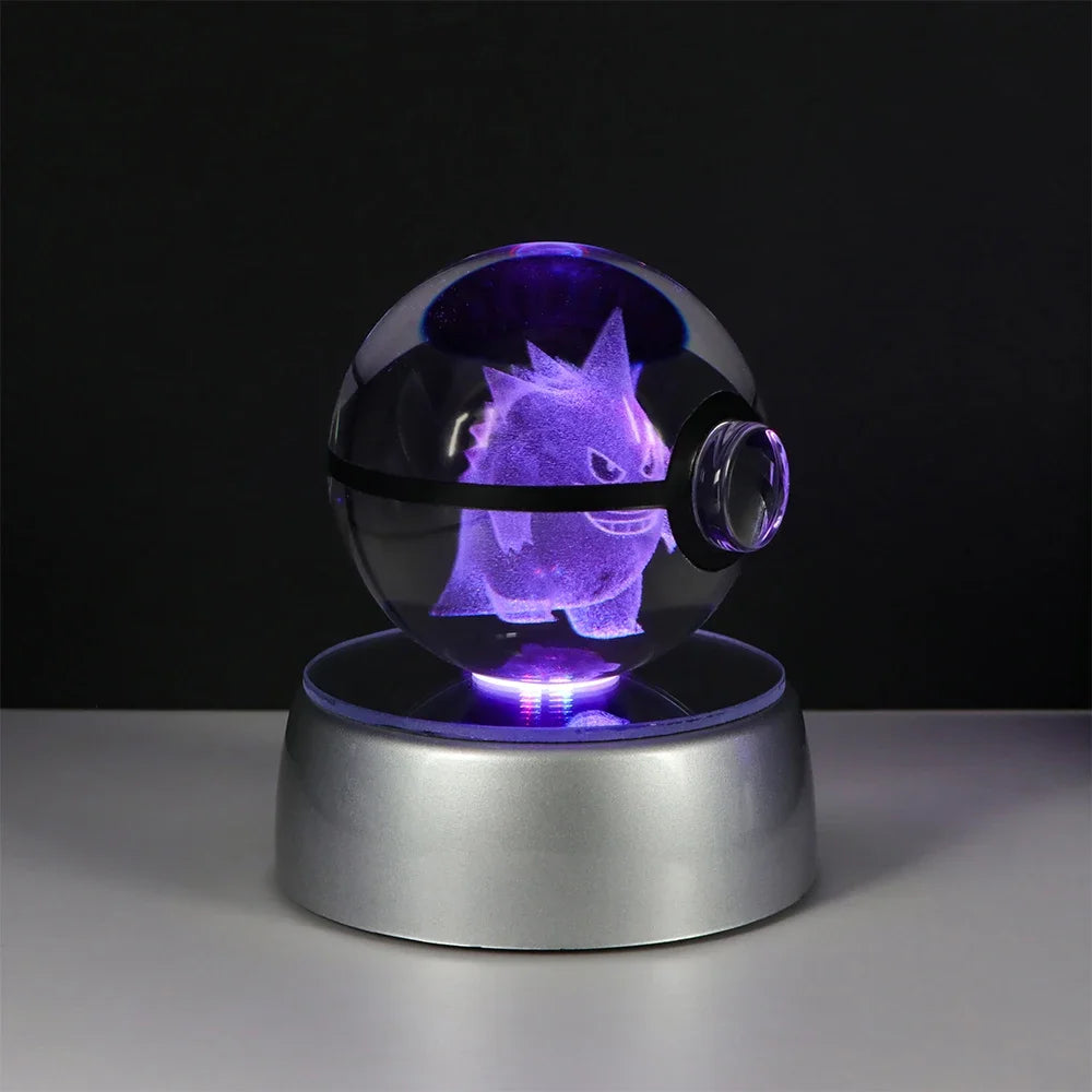 Pokémon LED Crystal PokeBall – Legendary Night Light Edition