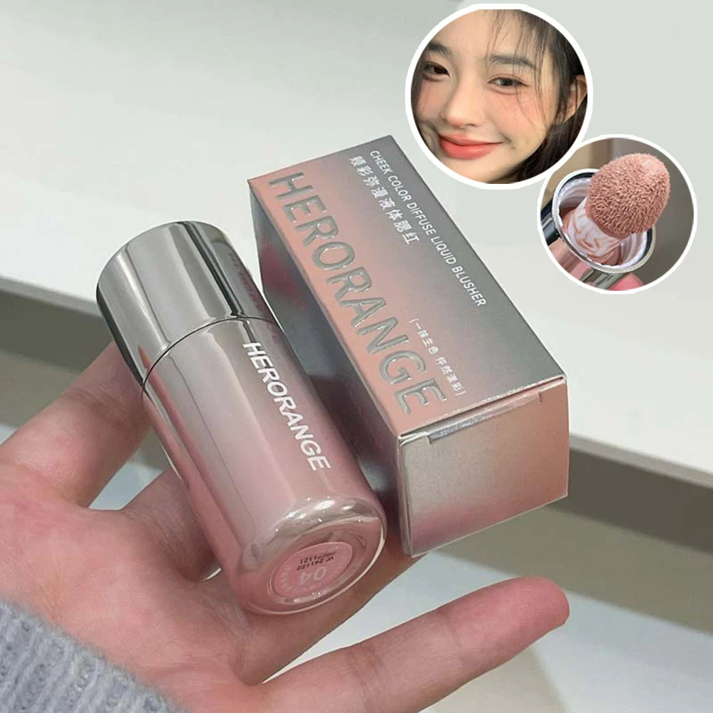 Liquid Blush Stick – Dual Use for Lips & Cheeks with Sponge Tip, Waterproof & Long-Lasting