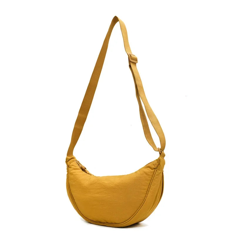 Casual Nylon Hobo Crossbody Bag – Large Capacity Designer-Inspired Tote
