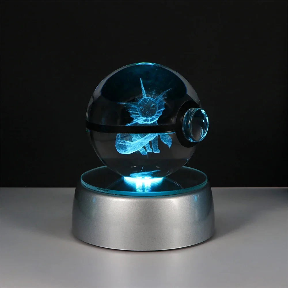 Pokémon LED Crystal PokeBall – Legendary Night Light Edition