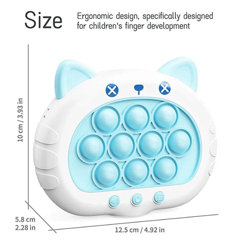 Electronic Pop Quick Push Bubbles Game Machine