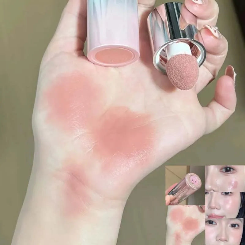 Liquid Blush Stick – Dual Use for Lips & Cheeks with Sponge Tip, Waterproof & Long-Lasting