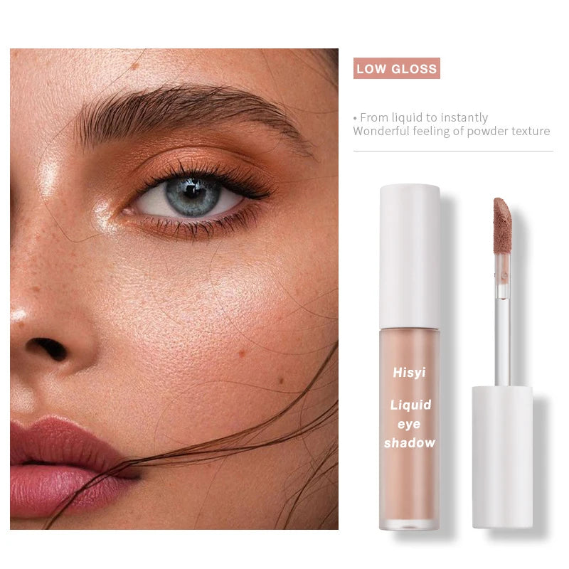 Hydrating Matte Liquid Eyeshadow – Four Earth Tones, Long-Lasting with Silky Smooth Application