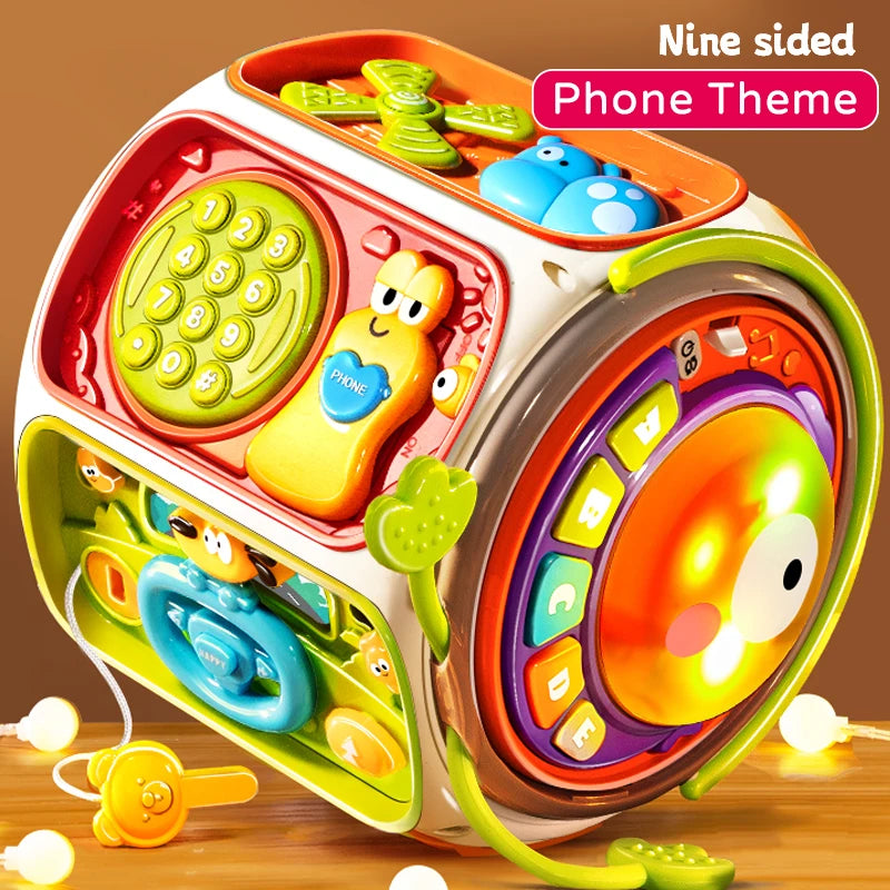 Baby Puzzle Multifunctional Toy with Music, Light, and Educational Features