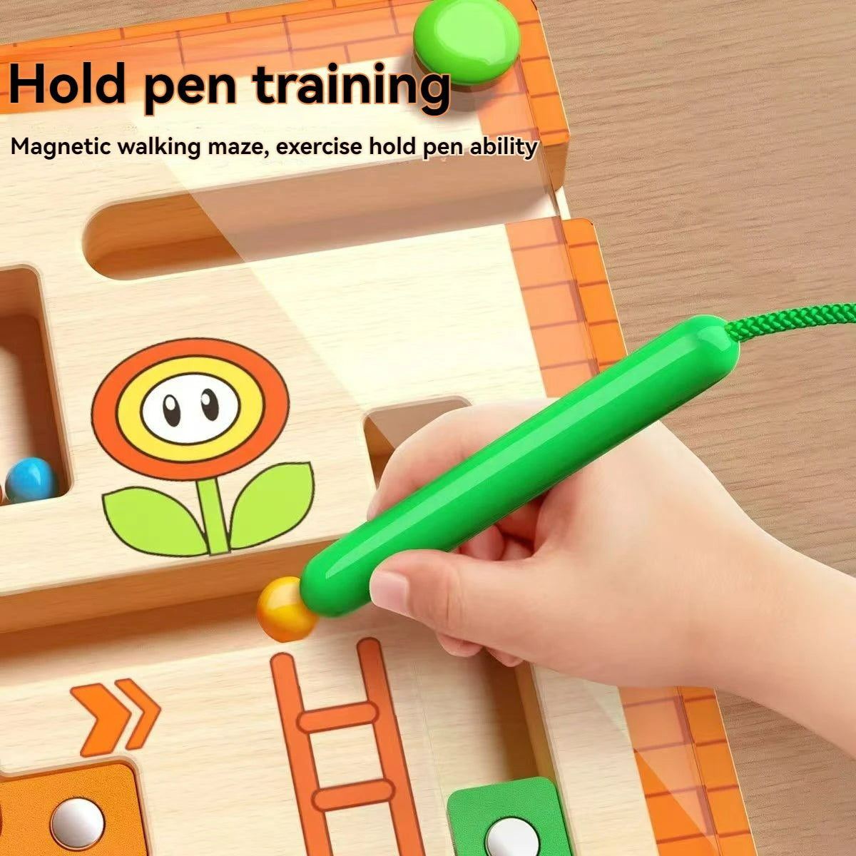 Children's Magnetic Bead Maze - Learn & Play