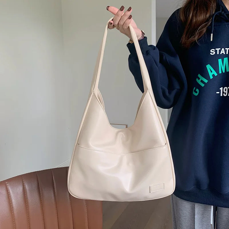 Women’s Large Capacity Tote Bag – Simple, Casual & Versatile Shoulder Bag